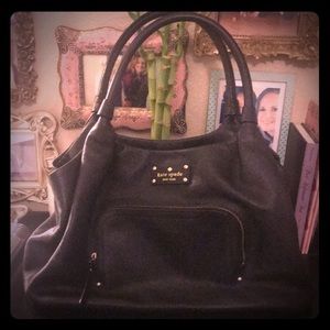 ♠️ Kate Spade Black Leather Hobo Bag 🖤